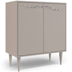 Комод Арт Колор matte Классик Сильвер с 2 полками Серый агат матовый
