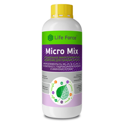 Специальное микроэлементное удобрение для питания и роста Life Force Amino Micro Mix бутылка 1 литр