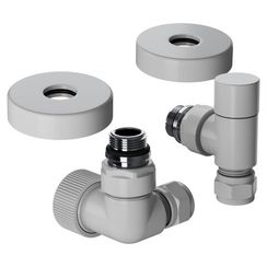 Набор термостатический трехосевой Royal Thermo Design Pro 15мм М30х1,5 (Белый)