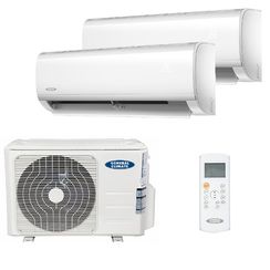 Мультисплит система на 2 комнаты General Climate GC-MER09HRN1 x 2 / GU-M2EA18H32