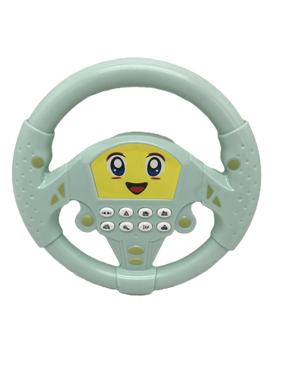 Игрушка Руль музыкальный Смайлик (3260B-1)	 цвет салатовый
