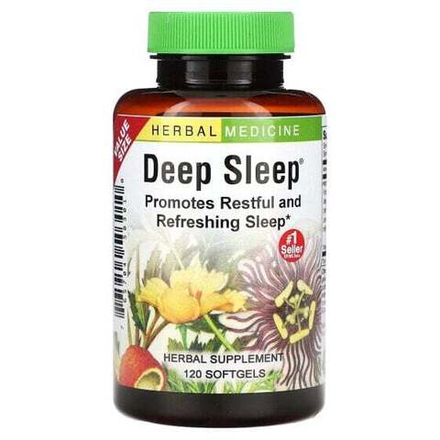 Для здорового сна Herbs Etc., Deep Sleep, 120 капсул быстрого действия