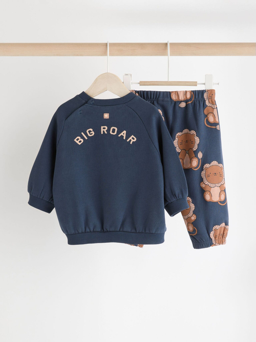 Свитшот и спортивные брюки в комплекте для малышей Next Q96-920, Темно-синий