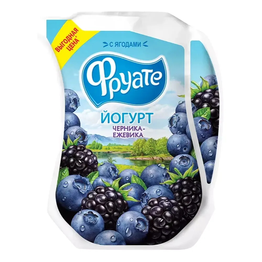 Йогурт Фруате 1,5% 950г черника/ежевика