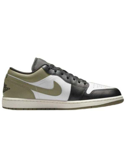 Кроссовки Jordan 1 Low Black Toe Medium Olive