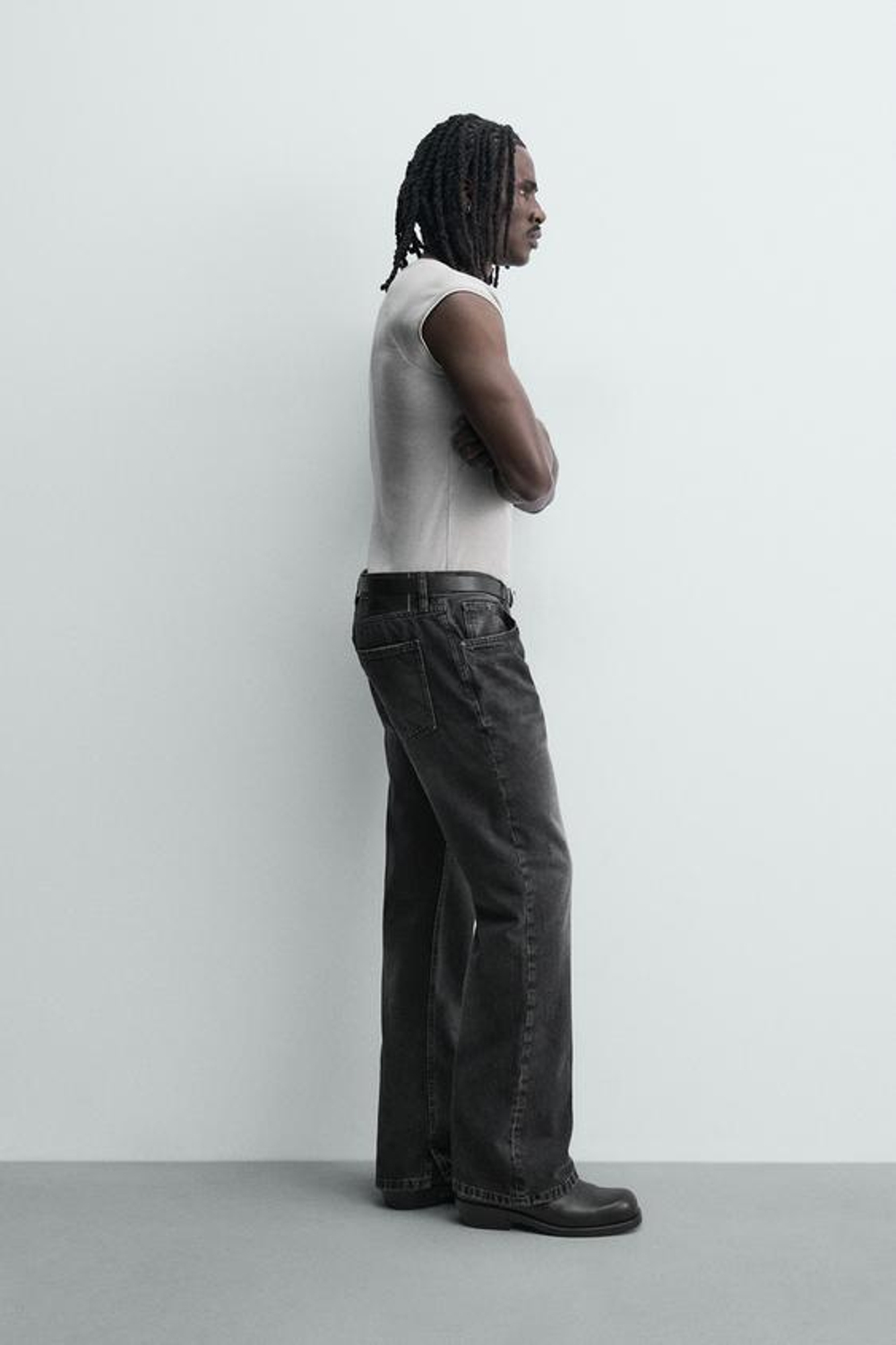 ZARA ДЖИНСЫ FLARE FIT, УГОЛЬНЫЙ