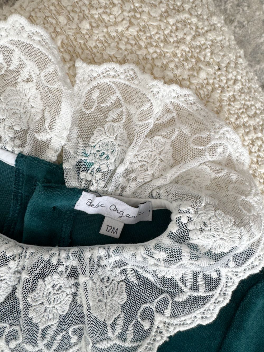 Велюровый ромпер Bebe Organic, 80