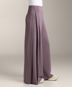 OYSHO Широкие брюки мягкие на ощупь с боковой складкой и модалом, сиренево-серый