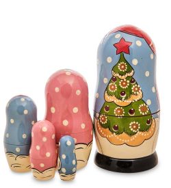 Народные промыслы МР-20/32 Матрешка 5м «Санта Клаус бол» СП