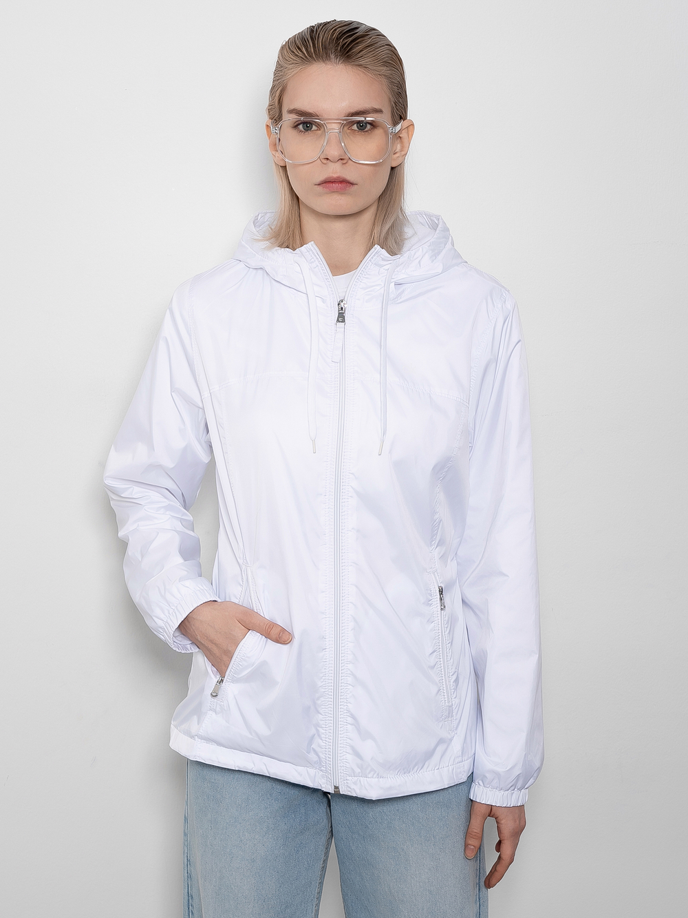Ветровка Calvin Klein Zip Front Windbreaker CW344124-WHT