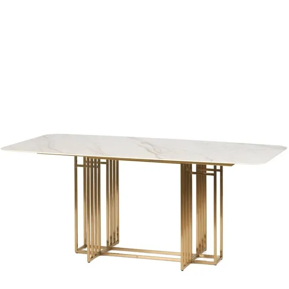 Обеденный стол Toon 180х90 см, белая керамика