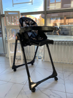 Стул для кормления luxmom Н580 Чёрный гламур