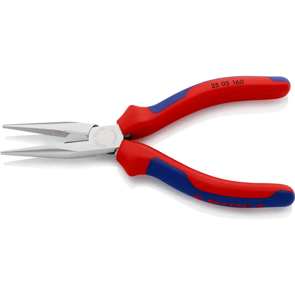 Длинногубцы хромированные 160 мм Knipex 25 05 160