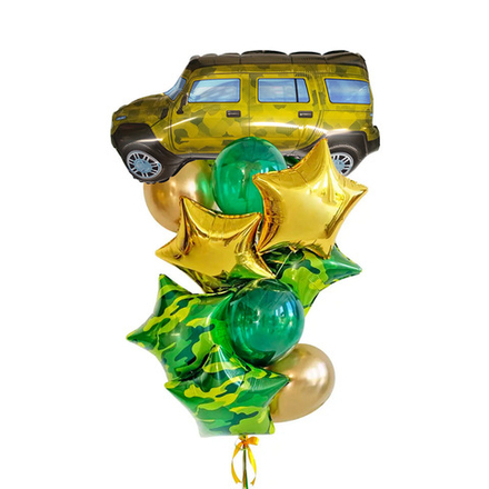 Букет из воздушных шаров "Внедорожник"
