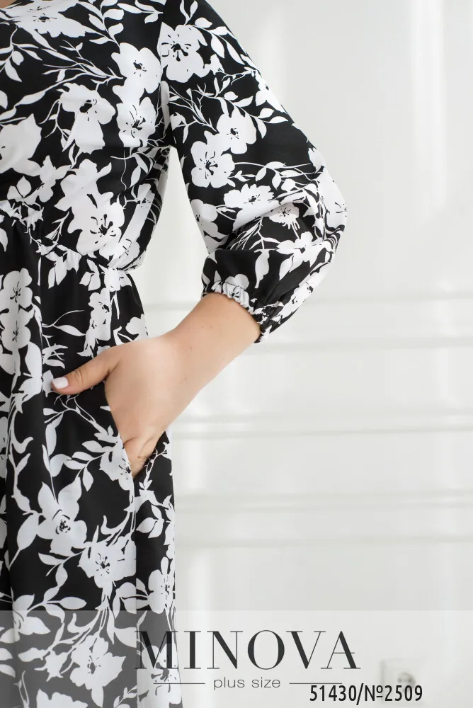 Платье 2509-черный Minova