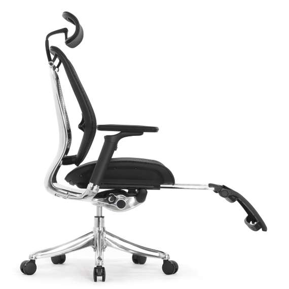 Кресло EXPERT 2 SPRING RSPM 01 (сидение MAX с поднож, подлокотн 6D(360), сетка чёрн/каркас чёрн)