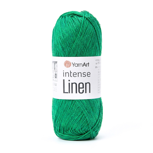 Пряжа YarnArt Intense Linen, Изумруд