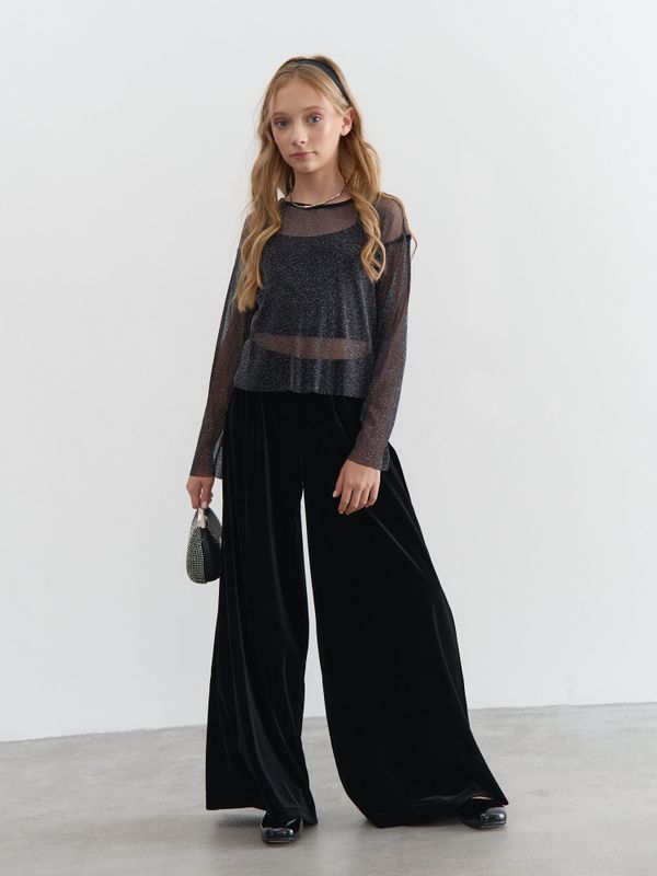 Лонгслив сетка + топ 