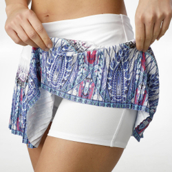 Женская теннисная юбка Lucky in Love Bedazzled Pleated Skirt Special Edition Women - White, Multicoloured