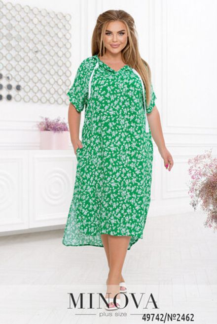 Платье 2462-зеленый Minova Фото 2