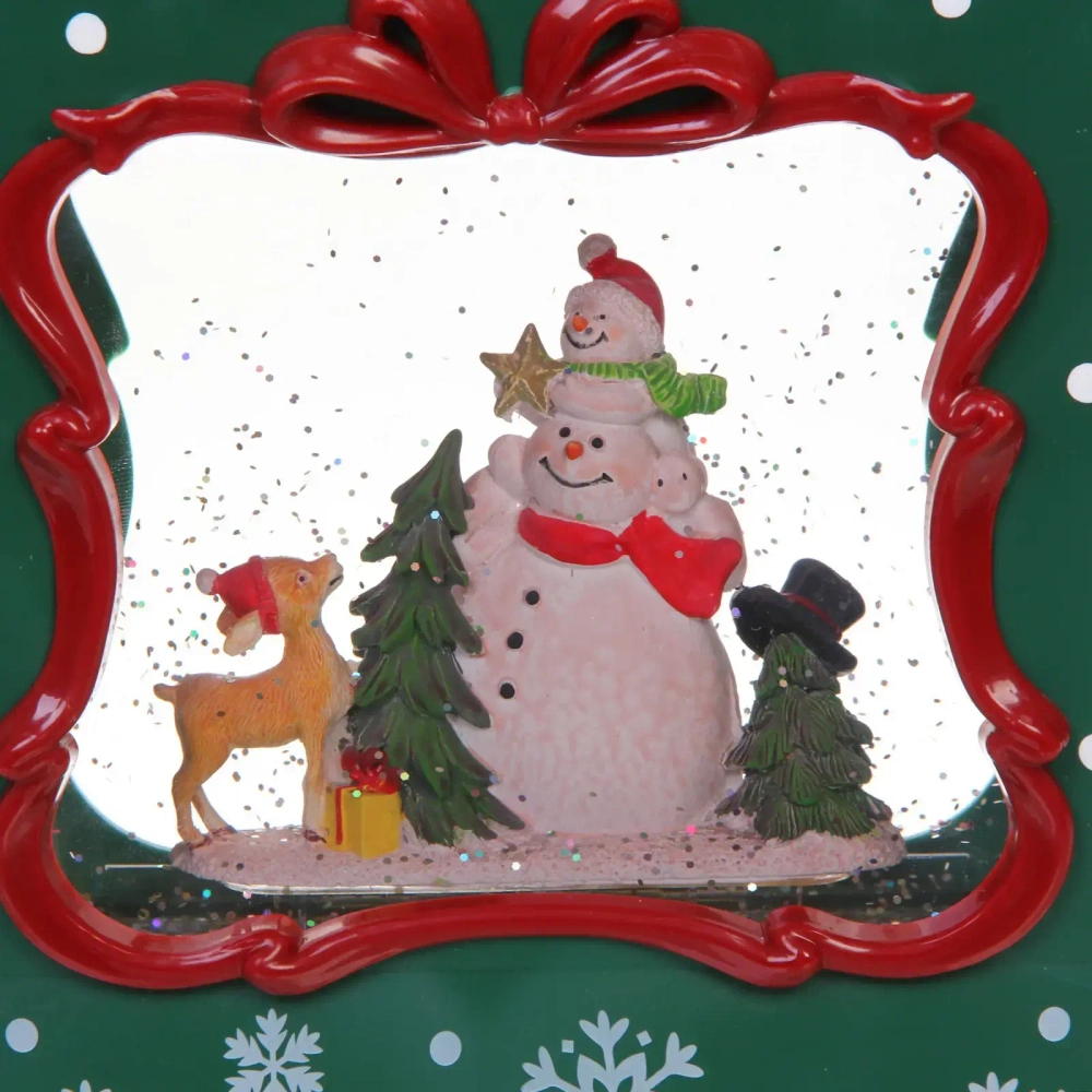 Сувенир с подсветкой «Сюрприз- Снеговички» 16.5*8.5*19 см, микс (питание от USB и батареек)