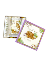 Платок «Леопард и орхидеи»