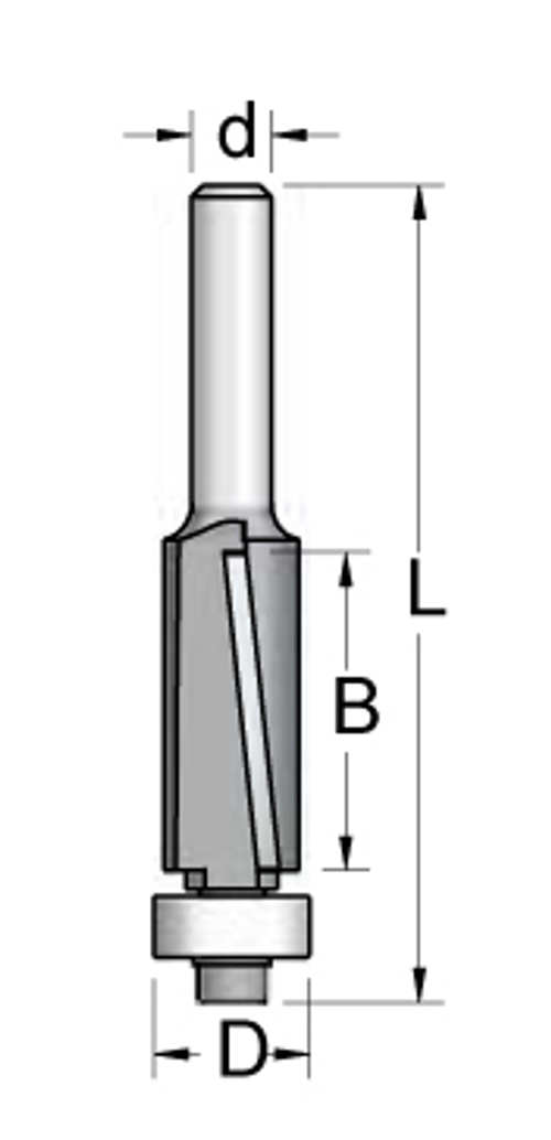 Фреза обгонная чистовая стружка вниз D16 F221603