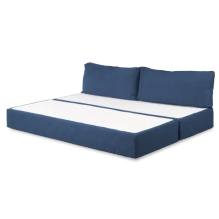 Бескаркасный диван-кровать (трансформер) BuyDream (синий)