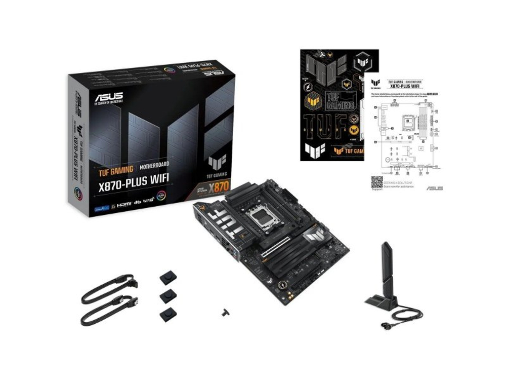 Материнская плата Asus TUF Gaming X870-plus Wifi, Socket AM5, AMD X870, ATX, RTL [90MB1IU0-M0EAY0]