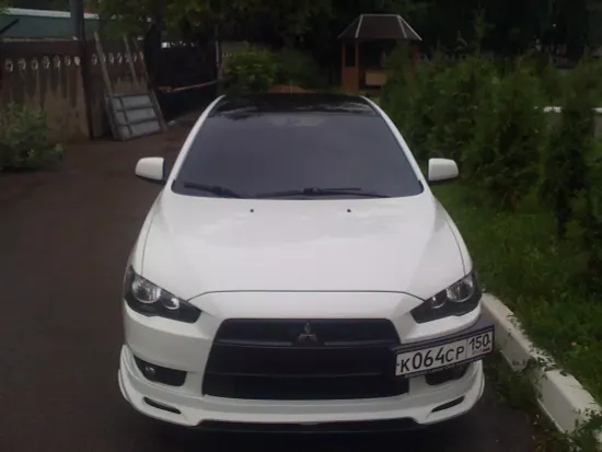 Юбка переднего бампера Zodiak для Mitsubishi Lancer 10