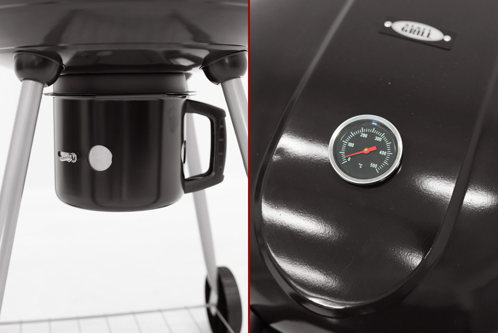 Круглый угольный гриль 22 дюйма (57 см) BISON