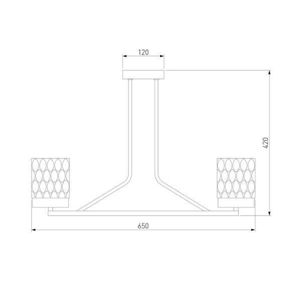 Потолочная люстра Eurosvet Calle 60127/6 хром