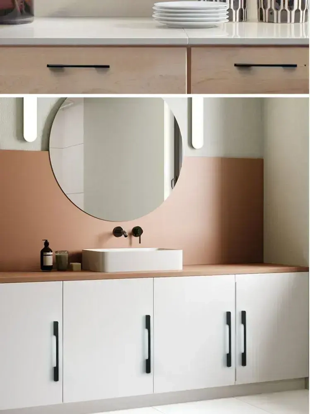 Ручка мебельная А 210 мм (192) черная 4 шт.