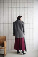 Пиджак - пальто с косынкой oversize