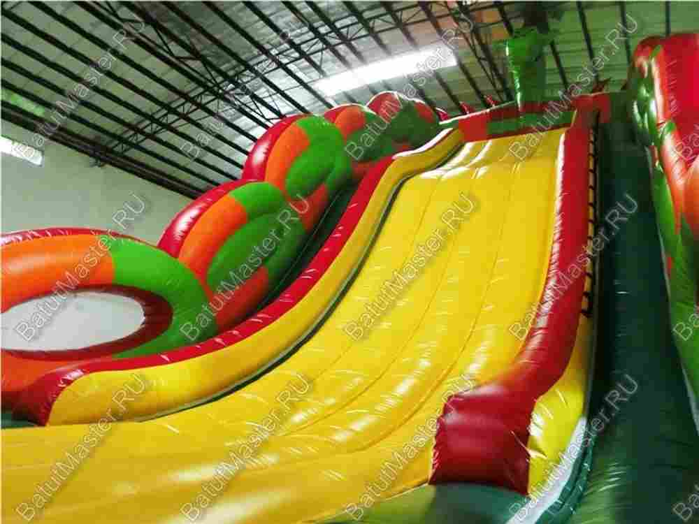 Коммерческий надувной батут-горка "Дракон" 15*7*11 м