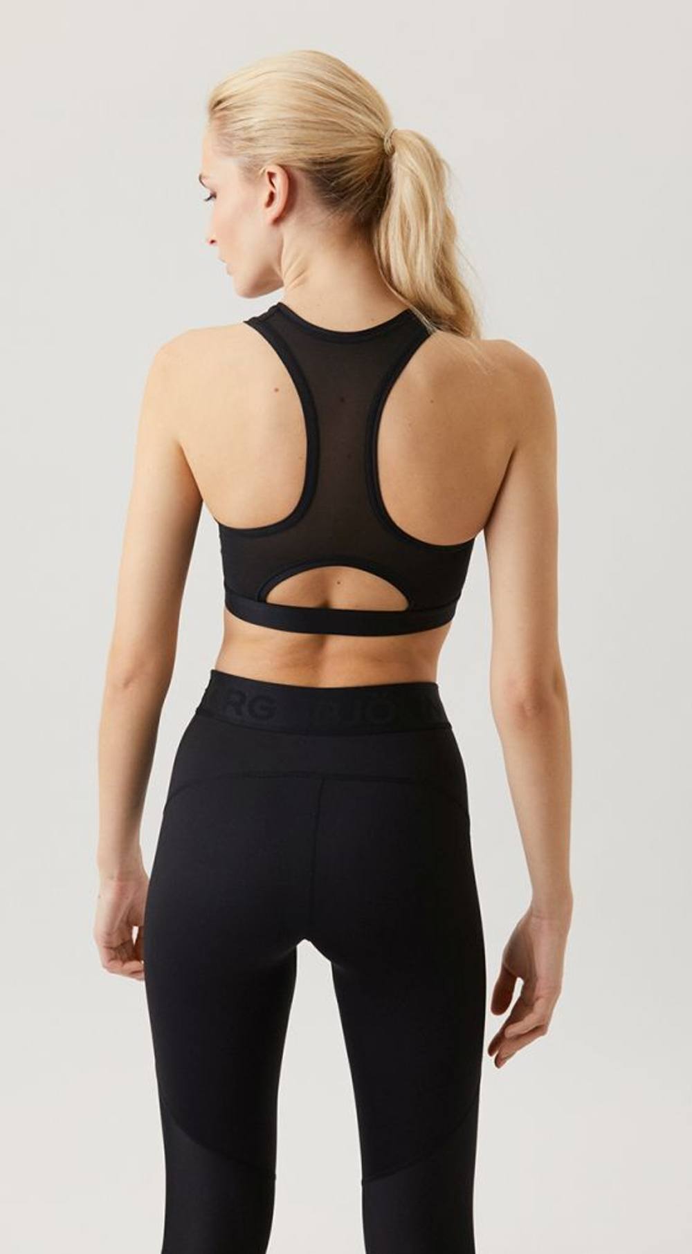 Теннисный бюстгальтер Bj_rn Borg Medium Top Sky Solid W - Black