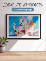 Постер плакат Люси Сорвала Купальник Fairy Tail Хвост Феи