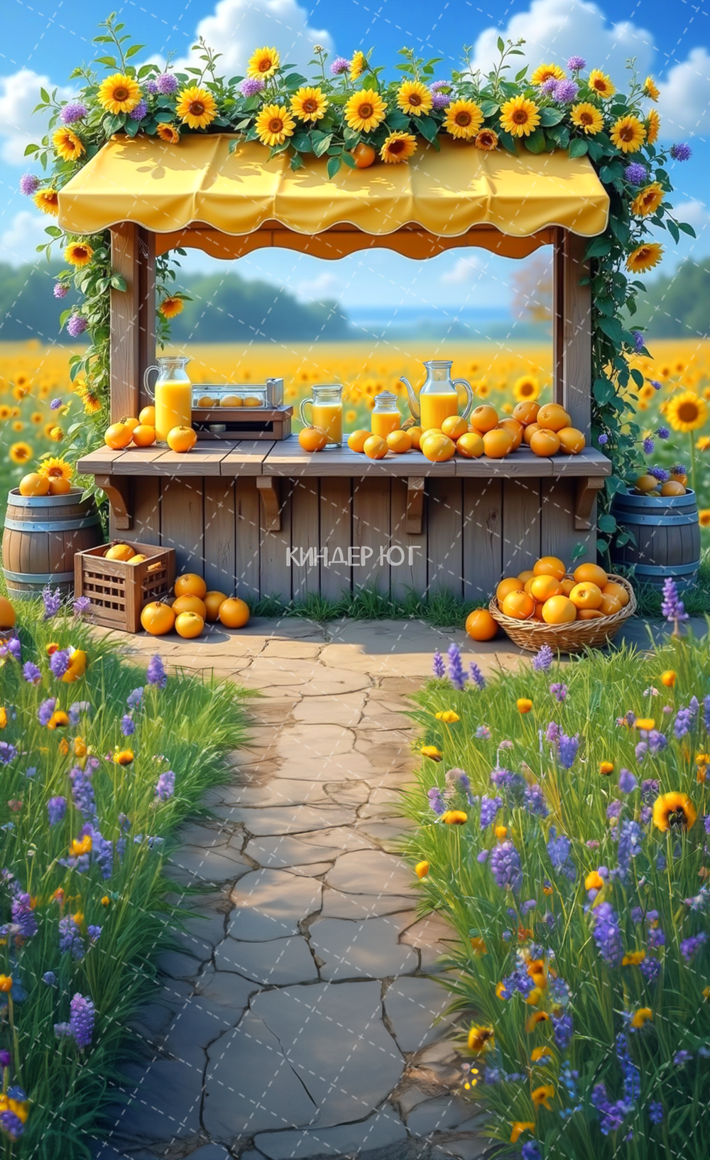 Фотофон "Апельсиновый сок" арт. ФФ903-62