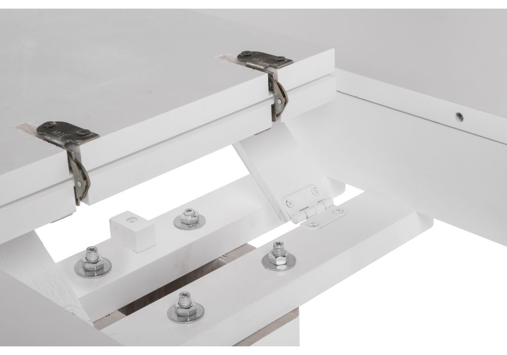 Деревянный стол Павия 90(120)х90х80 белый