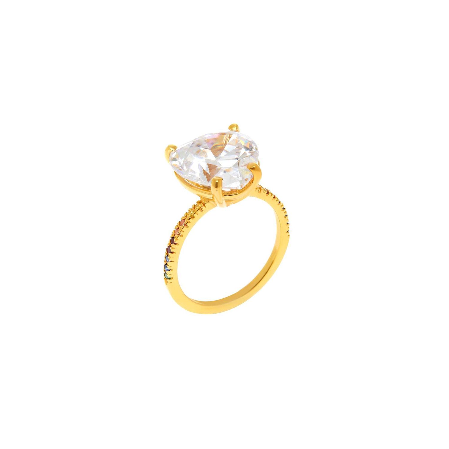 Кольцо Sex in the City Ring – Crystal Rainbow