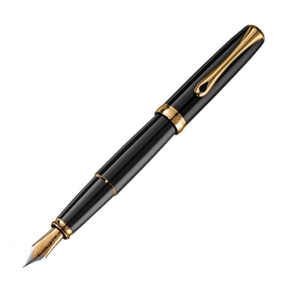 Перьевая ручка Diplomat Excellence A2 black lacquer gold M (D40203025)