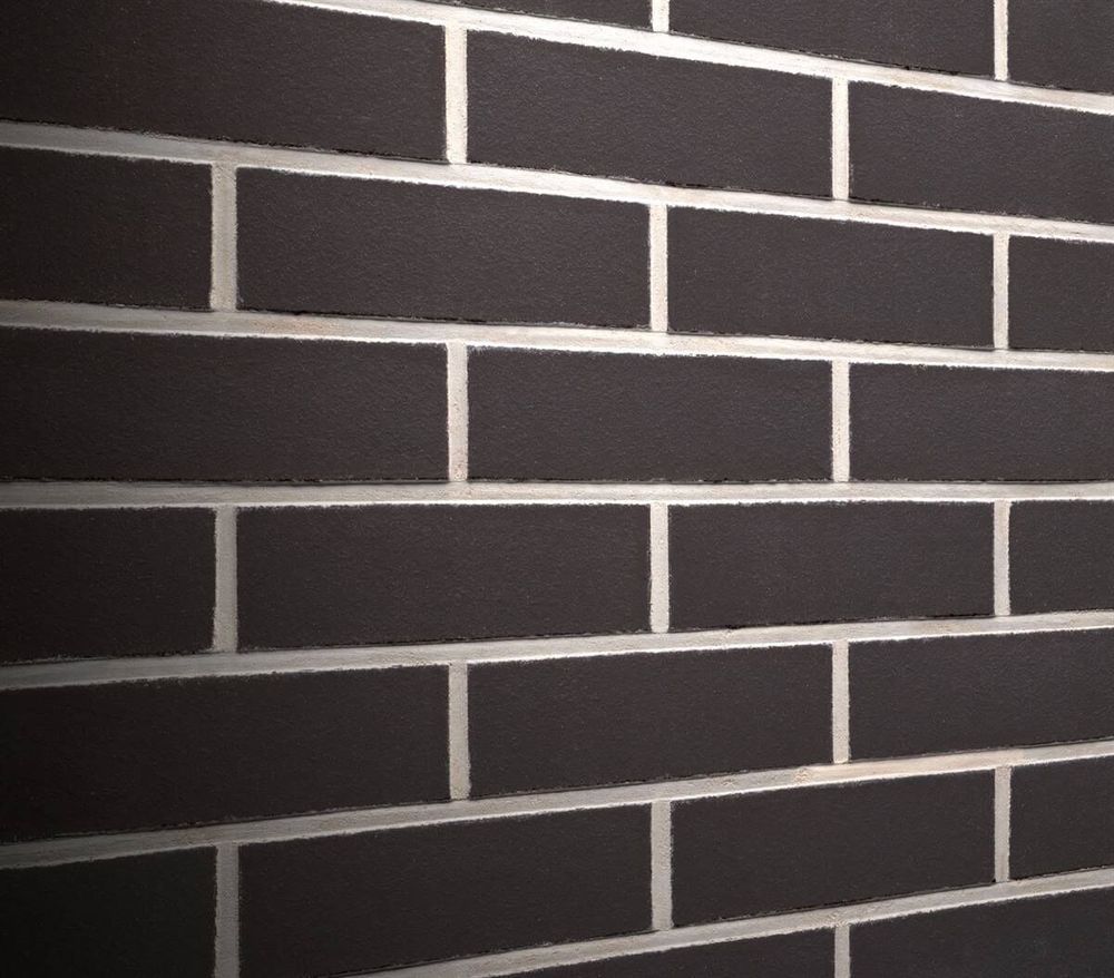 Feldhaus Klinker - R700NF9, Classic Anthracit Liso, 240x9x71 - Клинкерная плитка для фасада и внутренней отделки