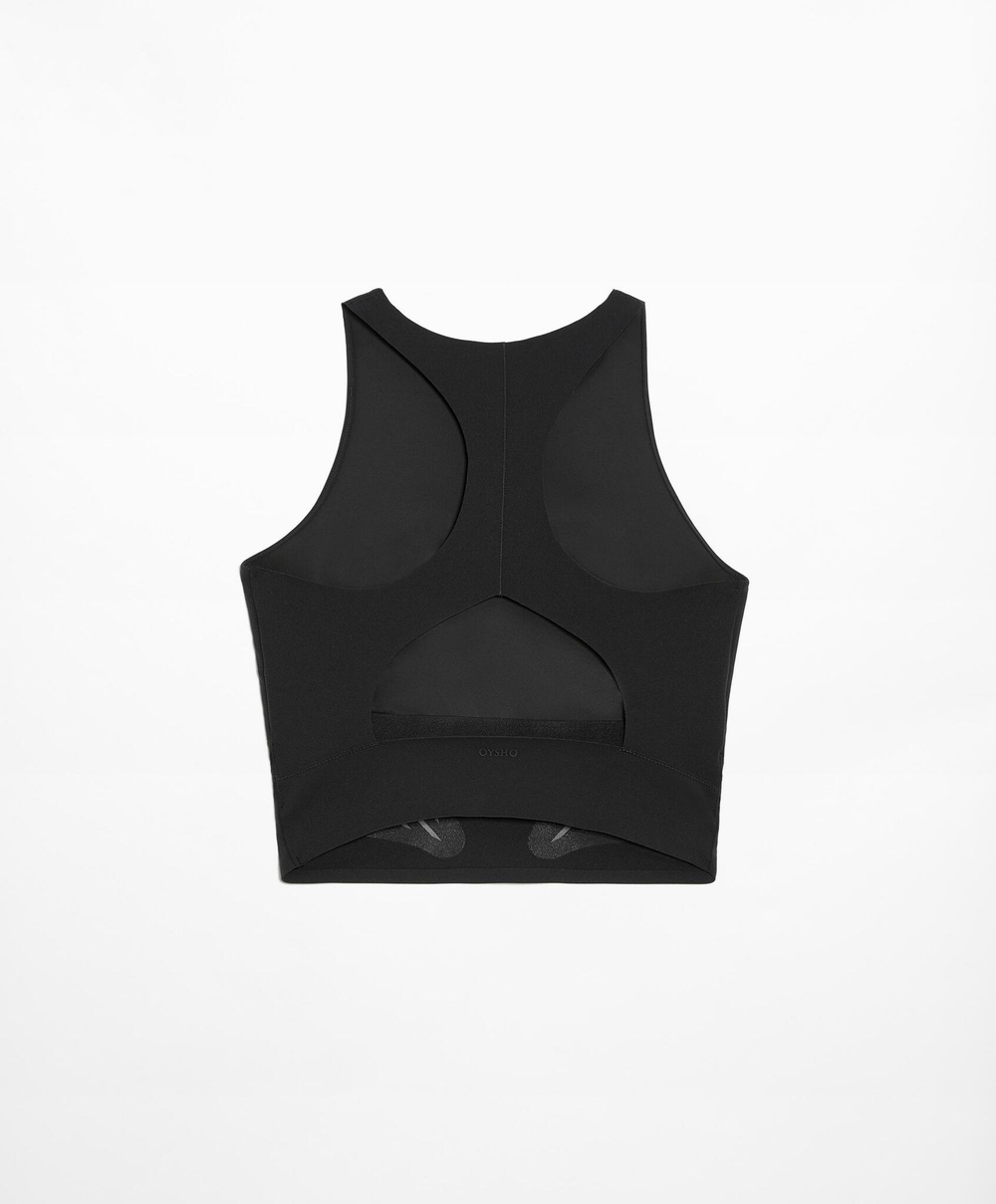 Oysho Компрессионный топ, черный