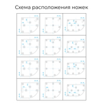 Душевой поддон полукруглый RGW ST/R-G Графит (900x900)