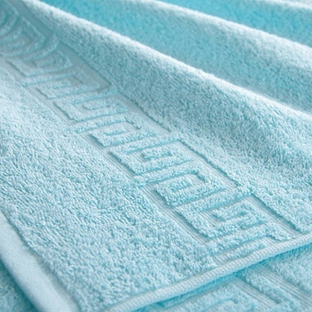 Полотенце махровое "П37. СВЕТЛО-БИРЮЗОВЫЙ", 100% хлопок, Туркмения.