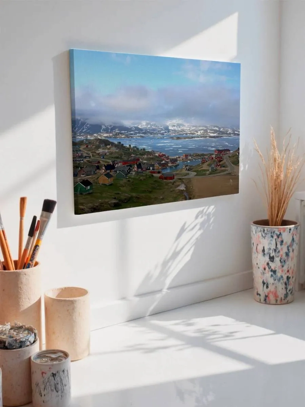 Картина на стену 40 X 50 Северный горный городок