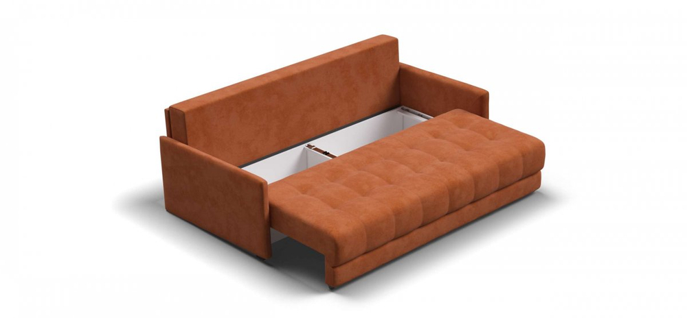 Диван Босс Лофт велюр Алькантара оранж