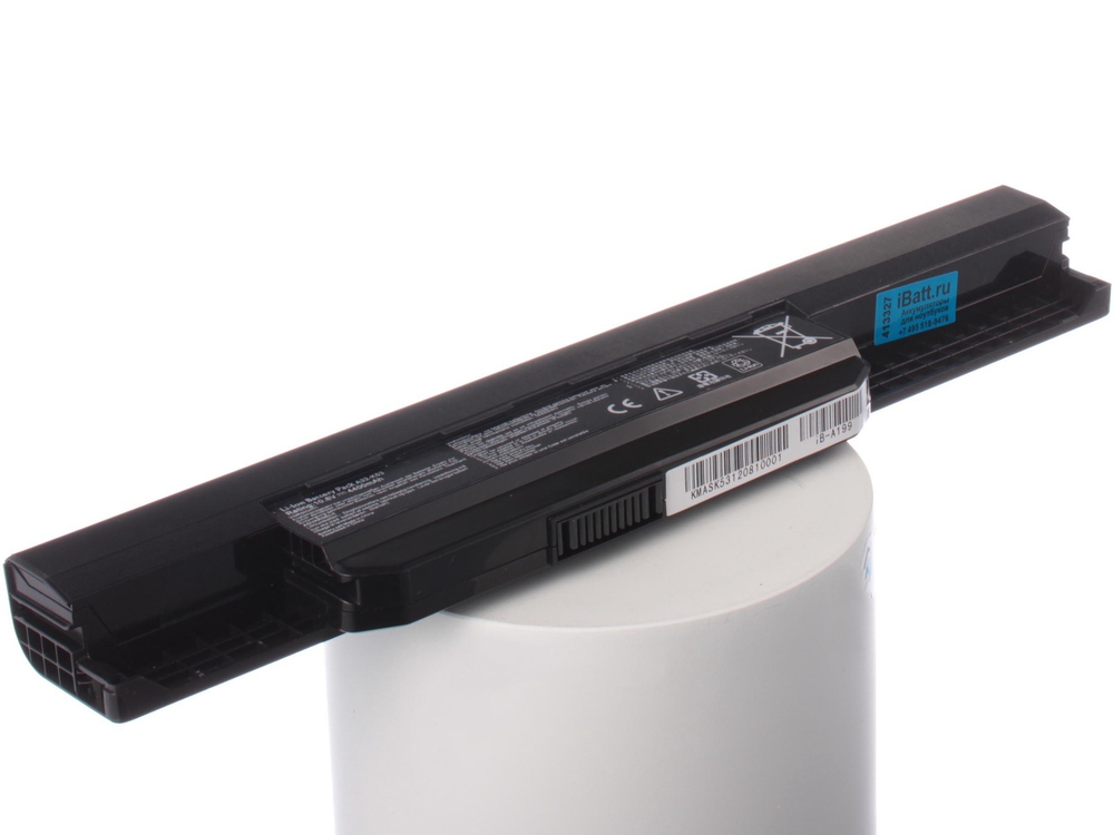 Аккумулятор iBatt 4400mAh, для X53E A53E A83T A54HY K53J X43E A43E X53BE X43B X53SC A53U K84L K43BY K53F A54C P43F P53F A54L A43S A53SJ A53F K54HY A83B X53L A83E X54LY A43BY A53TA K43J A53SD