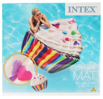 Матрас-плотик надувной для плавания "Кекс" INTEX 58770, 142 x 135 см