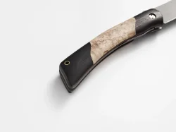 Складной нож "Сойка", сталь Х12МФ, рукоять карельская береза/черный граб